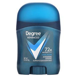 Degree, Advanced MotionSense, 72-годинний дезодорант-антиперспірант, Cool Rush, 14 г (0,5 унції)
