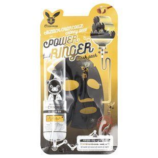 Elizavecca, Black Charcoal Honey Deep Power Ringer Beauty Mask Pack, 1 Sheet, 0.78 fl oz (23 ml) купить в Киеве и Украине