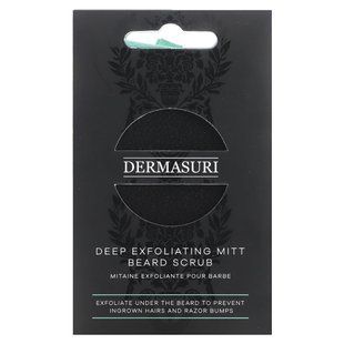 Dermasuri, Deep Exfoliating Mitt Beard Scrub, 1 Mitt