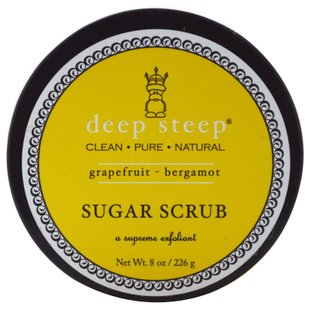 Сахарный скраб грейпфрут и бергамот Deep Steep (Sugar Scrub) 226 г купить в Киеве и Украине