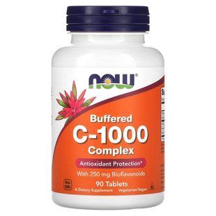 Витамин C-1000 буферизированный комплекс Now Foods (Vitamin C-1000 Complex Buffered) 1000 мг 90 таблеток купить в Киеве и Украине