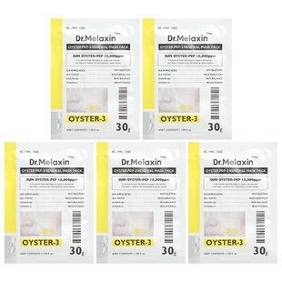 Dr.Melaxin, Oyster Pep-3 Renewal Beauty Mask Pack, 5 Sheets, 1.05 fl oz (30 g) Each купить в Киеве и Украине