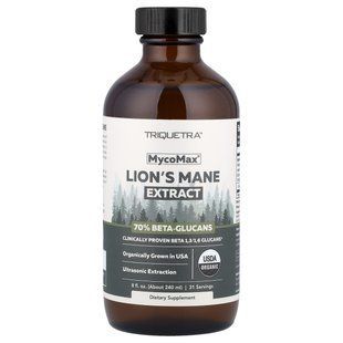 Экстракт львиной гривы Triquetra Health (MycoMax Lion's Mane Extract) 240 мл купить в Киеве и Украине