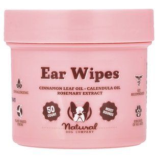 Natural Dog Company, Ear Wipes, 50 Count купить в Киеве и Украине