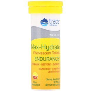 Effervescent Tablets, Citrus, Trace Minerals Research, 1.59 oz (45 g)