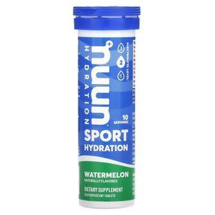 Nuun, Hydration, Sport, Effervescent Electrolyte Supplement, Watermelon, 10 Tablets купить в Киеве и Украине