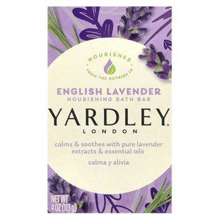 Yardley London, Nourishing Bath Bar, English Lavender, 4 oz (113 g) купить в Киеве и Украине