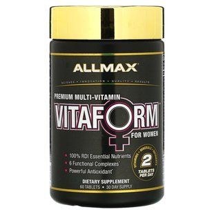 Premium quality womens multivitamin, ALLMAX Nutrition, 60 tablets.
