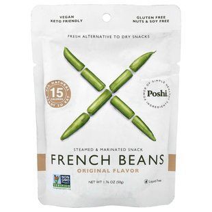 Poshi, французская фасоль, оригинальный вкус, 50 г (1,76 унции) купить в Киеве и Украине