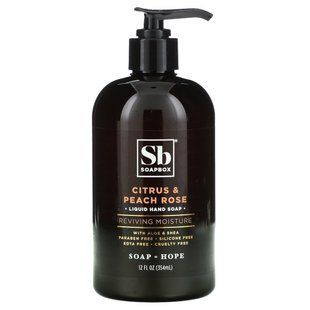 Soapbox, Жидкое мыло для рук Reviving Moisture, цитрусовые и персиковые розы, 12 жидких унций (354 мл) купить в Киеве и Украине
