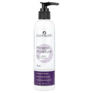 Zion Health, Mineral Moisture Daily Lotion, Oud , 8 fl oz (240 ml) купить в Киеве и Украине