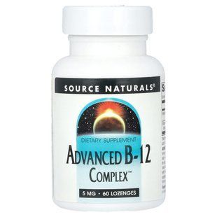 Vitamin B12 complex Source Naturals (Advanced B-12) 5 mg 60 lozenges