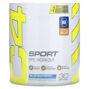 C4 Sport, предтренировочный, голубая малина, Cellucor, 9,5 унции (270 г) купить в Киеве и Украине