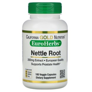 Экстракт корня крапивы California Gold Nutrition (Nettle Root Extract) 250 мг 180 капсул купить в Киеве и Украине