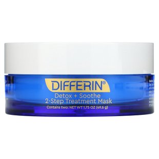 Differin, Detox + Soothe, 2-этапная косметическая маска, 1,75 унции (49,6 г) купить в Киеве и Украине