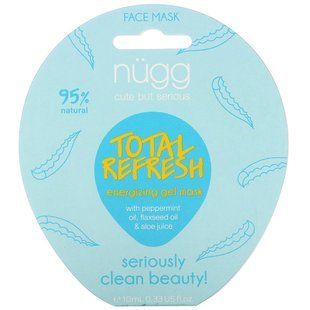 Гелева маска, Total Refresh Energizing Gel Mask, Nugg, 10 мл