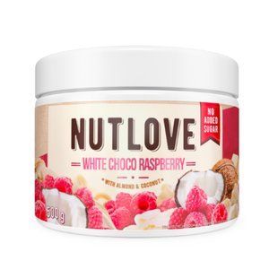 Крем из белого шоколада с добавлением жареного арахиса Allnutrition (Nutlove White Chocolate Raspberry) 500 г купить в Киеве и Украине