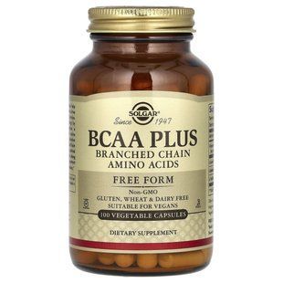 Amino Acids BCAA Plus Solgar (BCAA Plus) 100 Vegetable Capsules