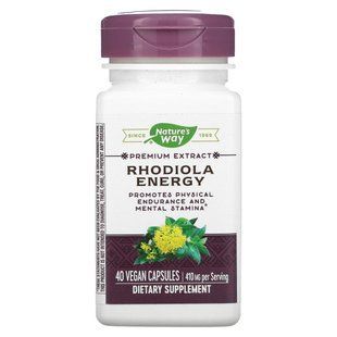 Enzymatic Therapy, Rhodiola Energy, 40 vegetable capsules