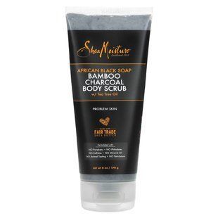 SheaMoisture, African Black Soap, Bamboo Charcoal Body Scrub, 6 oz (170 g) купить в Киеве и Украине