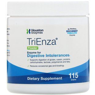 Ферменты для пищеварения, TriEnza with DPP IV Activity, Houston Enzymes, порошок, 105 г купить в Киеве и Украине