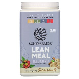 Постная еда, сникерс, Illumin8 Lean Meal, Snickerdoodle, Sunwarrior, 720 г купить в Киеве и Украине