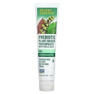 Пребиотик, растительная зубная паста, Мята, Prebiotic, Plant-Based Toothpaste, Mint, Desert Essence, 176 г купить в Киеве и Украине