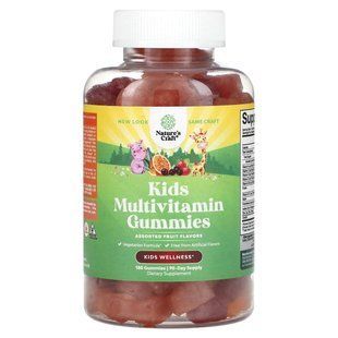 Nature's Craft, Kids Multivitamin Gummies, Assorted Fruit, 180 Gummies