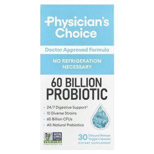 Physician's Choice, 60 Billion Probiotic, 30 Delayed-Release Veggie Capsules купить в Киеве и Украине