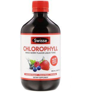 Хлорофіл, рідкий тонік зі смаком ягідної суміші, Swisse, 16,9 р унц (500 мл)