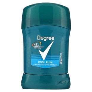 Degree, дезодорант-антиперспірант із дією 48 годин, Cool Rush, 48 г (1,7 унції)