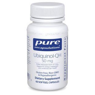Убихинол Pure Encapsulations (Ubiquinol-QH) 50 мг 60 капсул купить в Киеве и Украине
