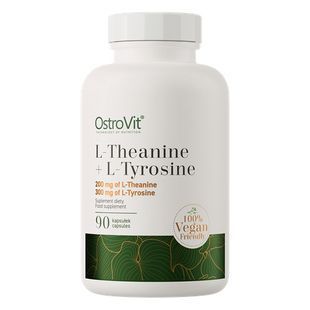 L-теанин и L-тирозин OstroVit (L-Theanine + L-Tyrosine Vege) 90 капсул купить в Киеве и Украине