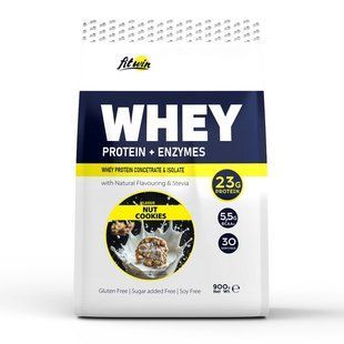 FitWin, Whey Protein + Enzymes, 900 g, nut cookies купить в Киеве и Украине