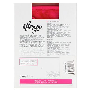 Чарівна багаторазова серветка для зняття макіяжу, AfterSpa, 1 серветка
