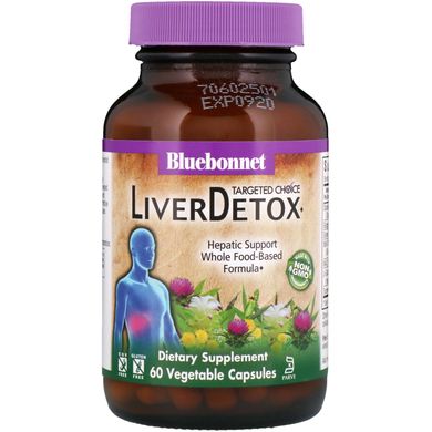 Комплекс для детоксикації печінки Bluebonnet Nutrition (Liver Detox) 60 капсул
