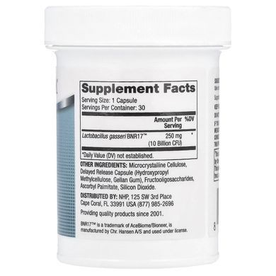 Пробіотик Biothin Lactobacillus gasseri Mercola (Biothin Probiotic Lactobacillus Gasseri) 10 мільярдів КУО 30 капсул