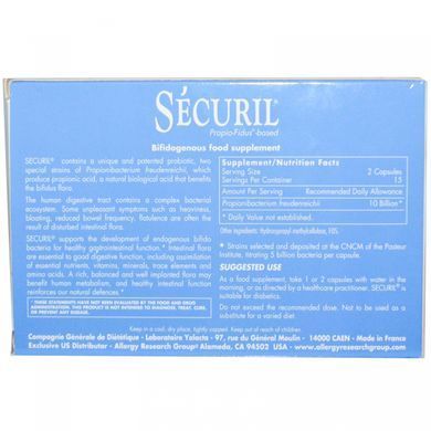 Пробіотик Nutricology (Securil) 30 капсул