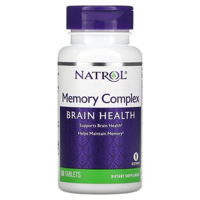 Natrol, Комплекс пам'яті, здоров'я мозку, 60 таблеток