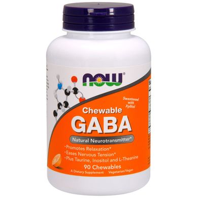 ГАМК гамма-аміномасляна кислота Now Foods (GABA) 250 мг 90 таблеток
