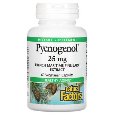 Пікногенол, Natural Factors, 25 мг, 60 капсул
