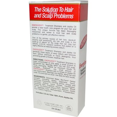 Енергетичний шампунь для лікування волосся з жожоба і вітаміном B-5 Hobe Labs (Energizer Treatment Shampoo) 118 мл