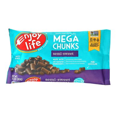 Напівсолодкий шоколад, Enjoy Life Foods, 283 г