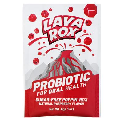 Пробіотик для здоров'я порожнини рота, з натуральним малиновим смаком, Lava Rox, Probiotic for Oral Health, Natural Raspberry Flavor, Advanced Orthomolecular Research AOR, 6 г