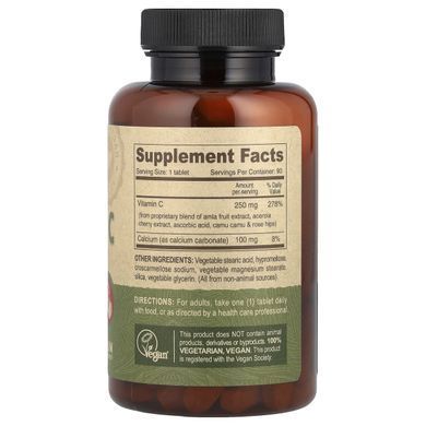 Deva, vegan vitamin C, from multiple sources, 90 tablets.