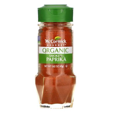 Копчена паприка органічного походження, Organic, Smoked Paprika, McCormick Gourmet, 45 г