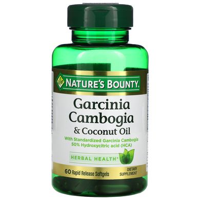 Гарцинія камбоджійська і масло кокоса Nature's Bounty (Garcinia Cambogia) 60 капсул