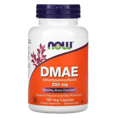ДМАЕ Now Foods (DMAE) 250 мг 100 рослинних капсул