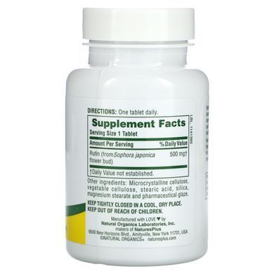 Рутин Nature's Plus (Rutin) 500 мг 60 таблеток купить в Киеве и Украине