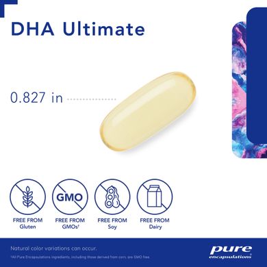 Омега 3 ДГК Pure Encapsulations (DHA Ultimate) 60 капсул
